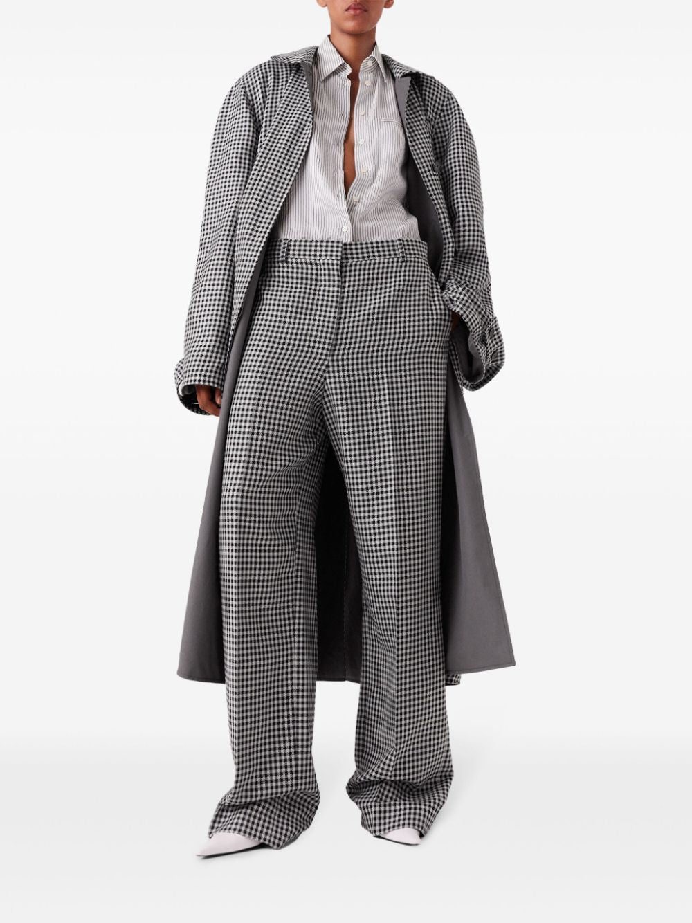Stella McCartney checked straight-leg trousers - Image 2