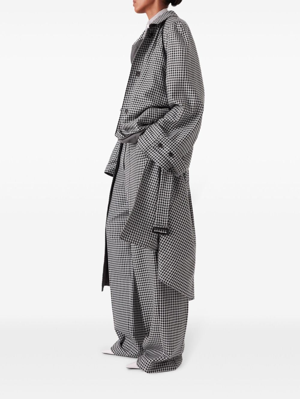 Stella McCartney checked straight-leg trousers - Image 3