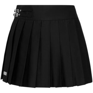 Philipp Plein Skull pleated mini skirt