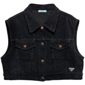Prada  corduroy denim vest