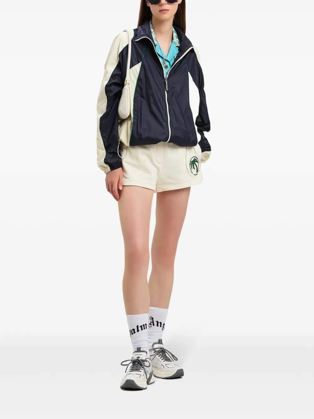 Palm Angels curved logo windbreaker jacket - Image 2