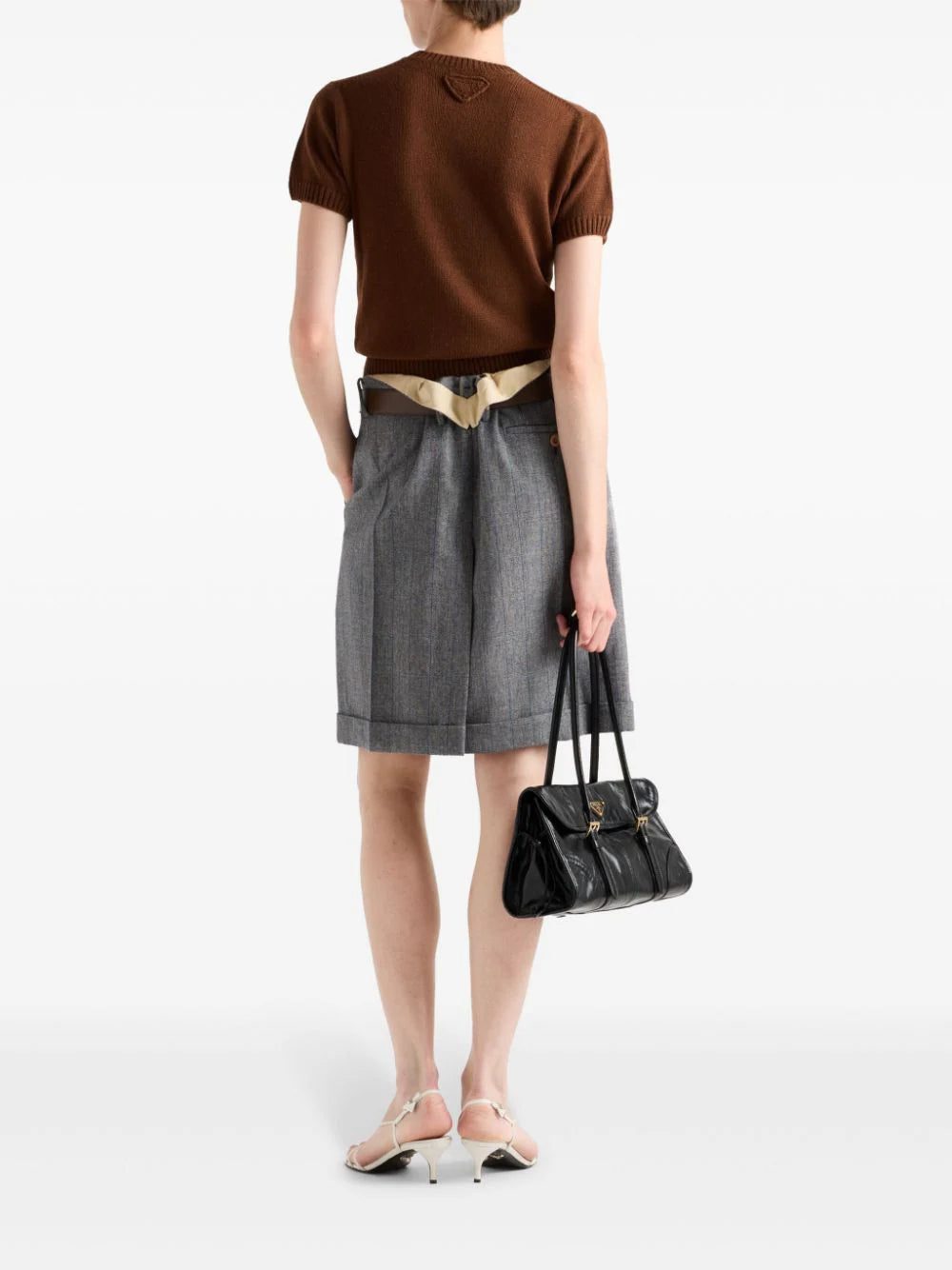 Prada pinstriped wool miniskirt - Image 3