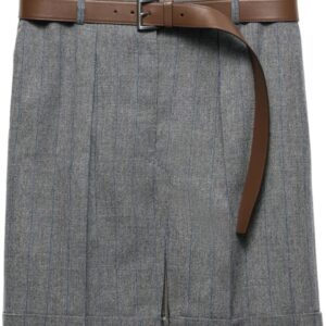 Prada  pinstriped wool miniskirt