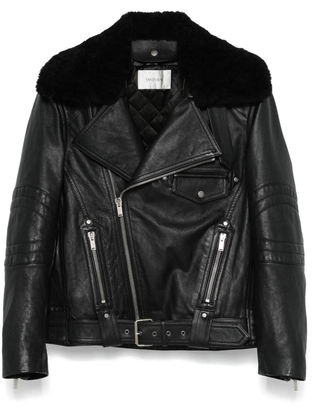 Saint Laurent leather biker jacket