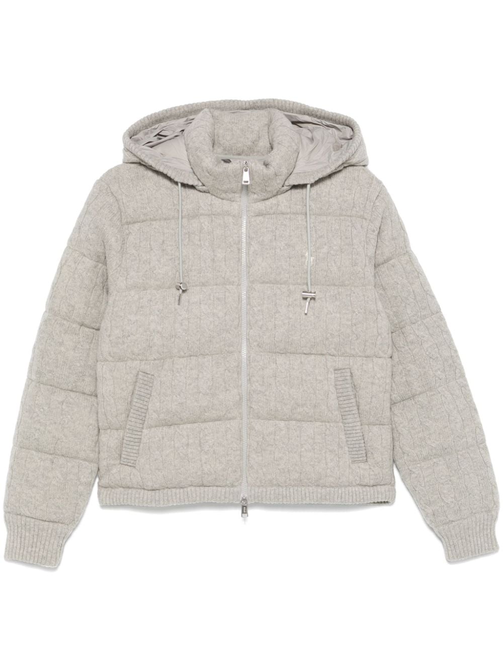 Polo Ralph Lauren cable-knit down jacket