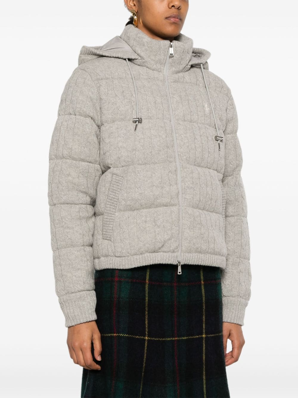 Polo Ralph Lauren cable-knit down jacket - Image 3