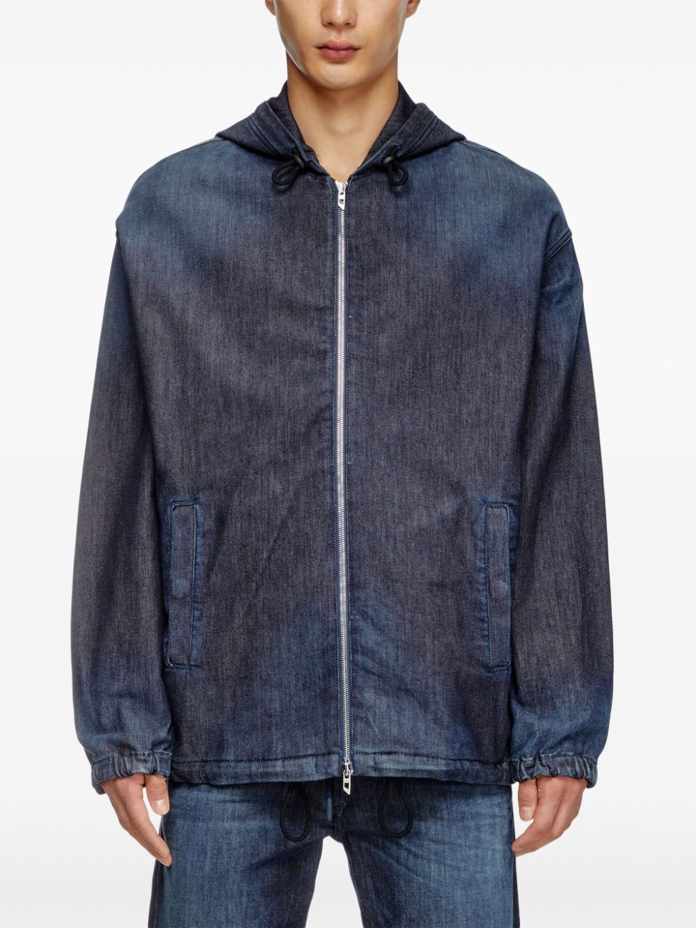 Diesel hooded denim jacket - Image 3
