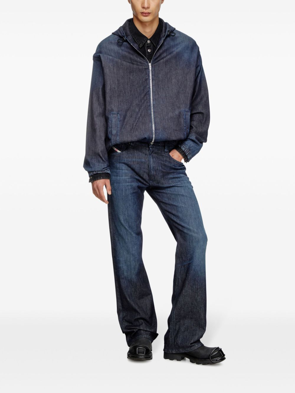 Diesel hooded denim jacket - Image 2