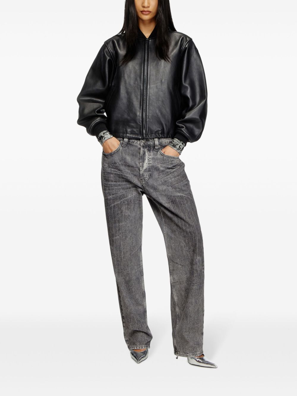 Diesel L-Ilyan leather jacket - Image 2