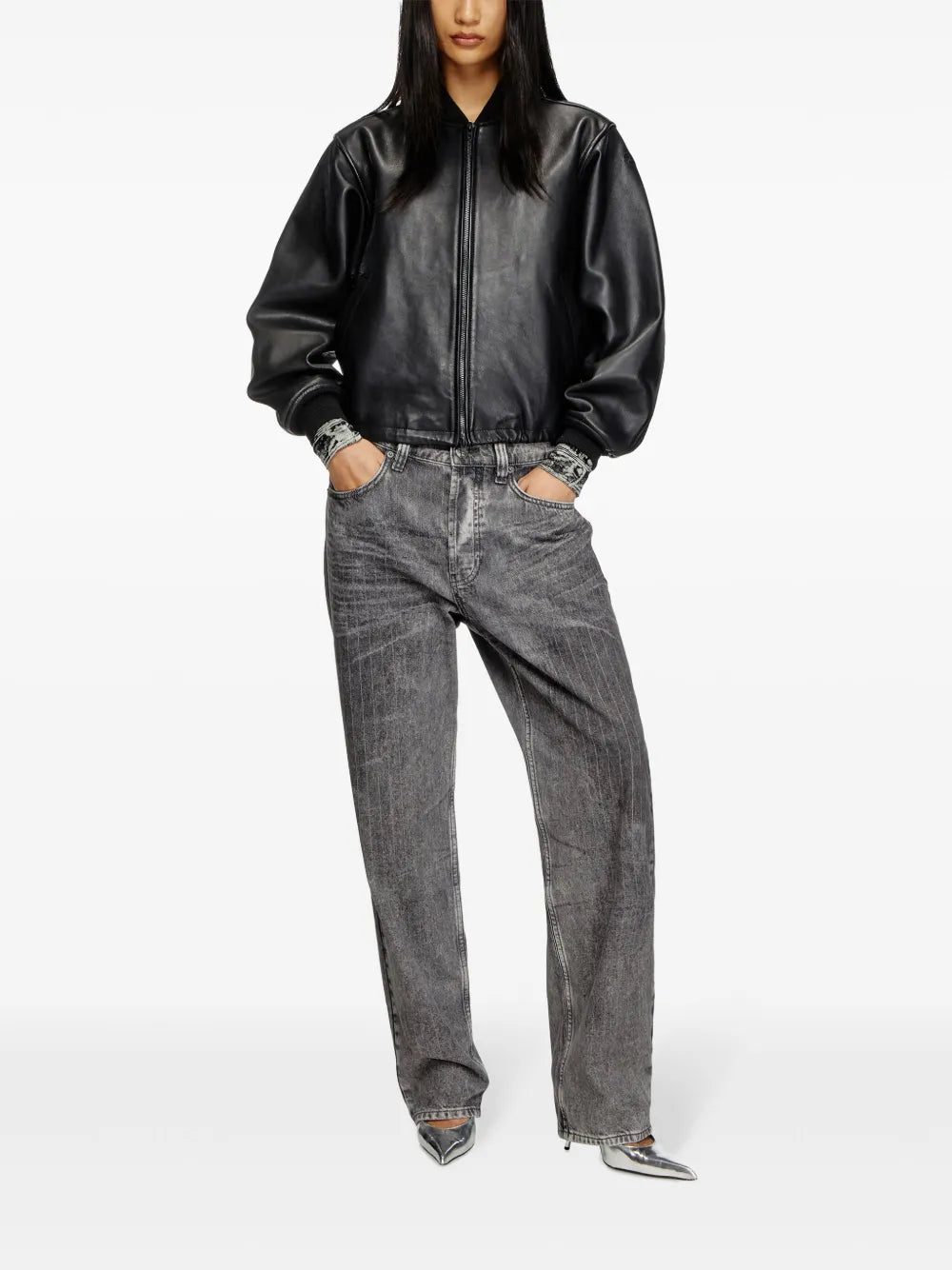 Diesel L-Ilyan leather jacket - Image 2