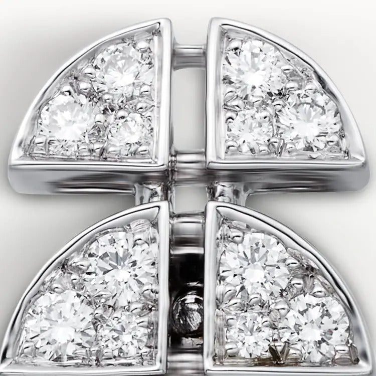 Cartier Beautés du Monde earrings, rubellite, paved - Image 3