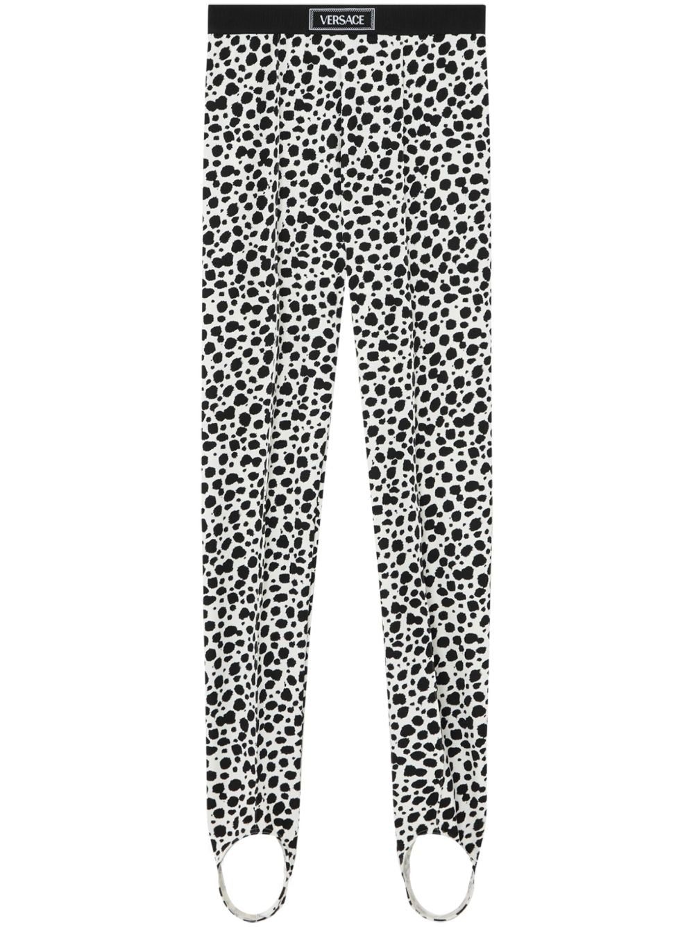 Versace printed stirrup leggings