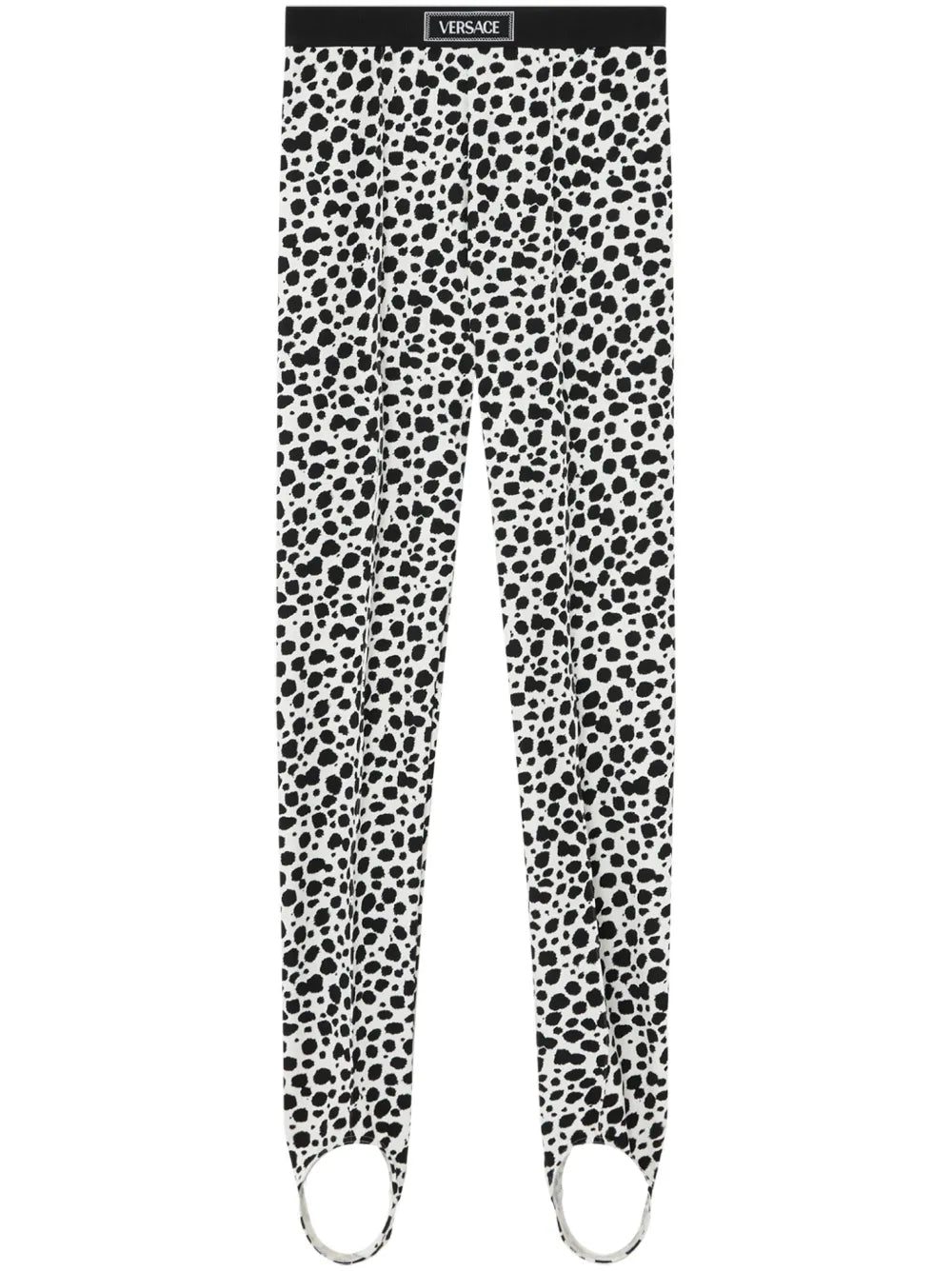 Versace printed stirrup leggings