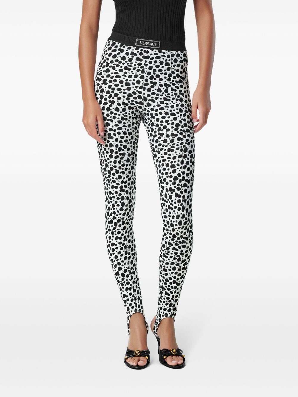 Versace printed stirrup leggings - Image 3