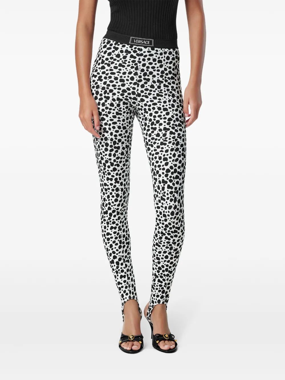 Versace printed stirrup leggings - Image 3