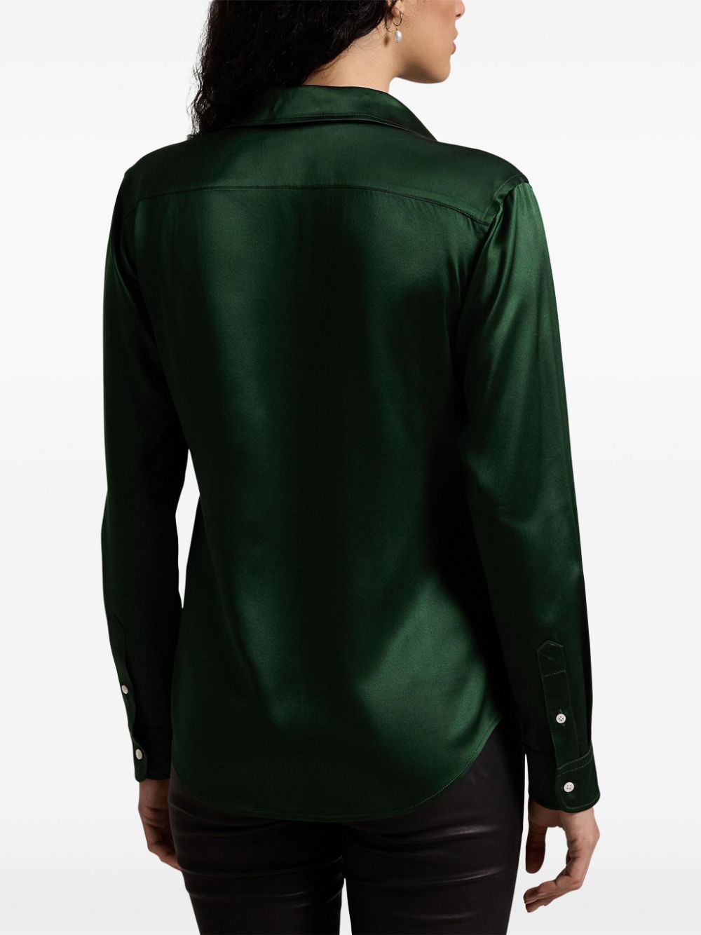 Polo Ralph Lauren slim cut silk shirt - Image 4