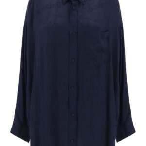 Balenciaga  logo-jacquard shirt