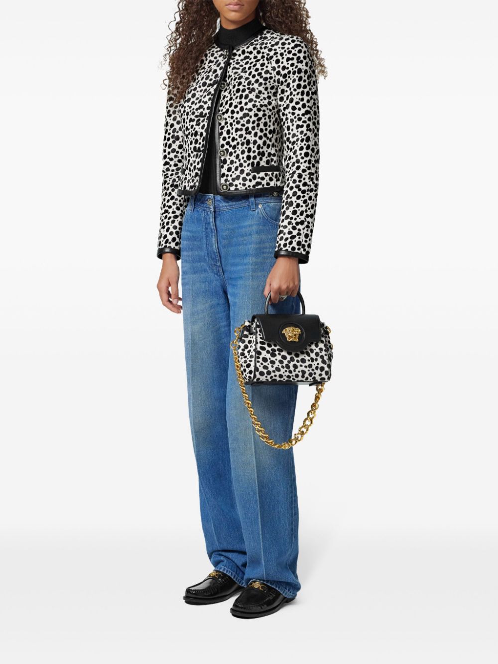 Versace animal-print fitted jacket - Image 2