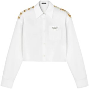Versace  Medusa Chain cropped shirt