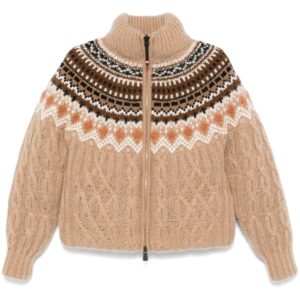 Moncler Grenoble patterned-jacquard puffer jacket