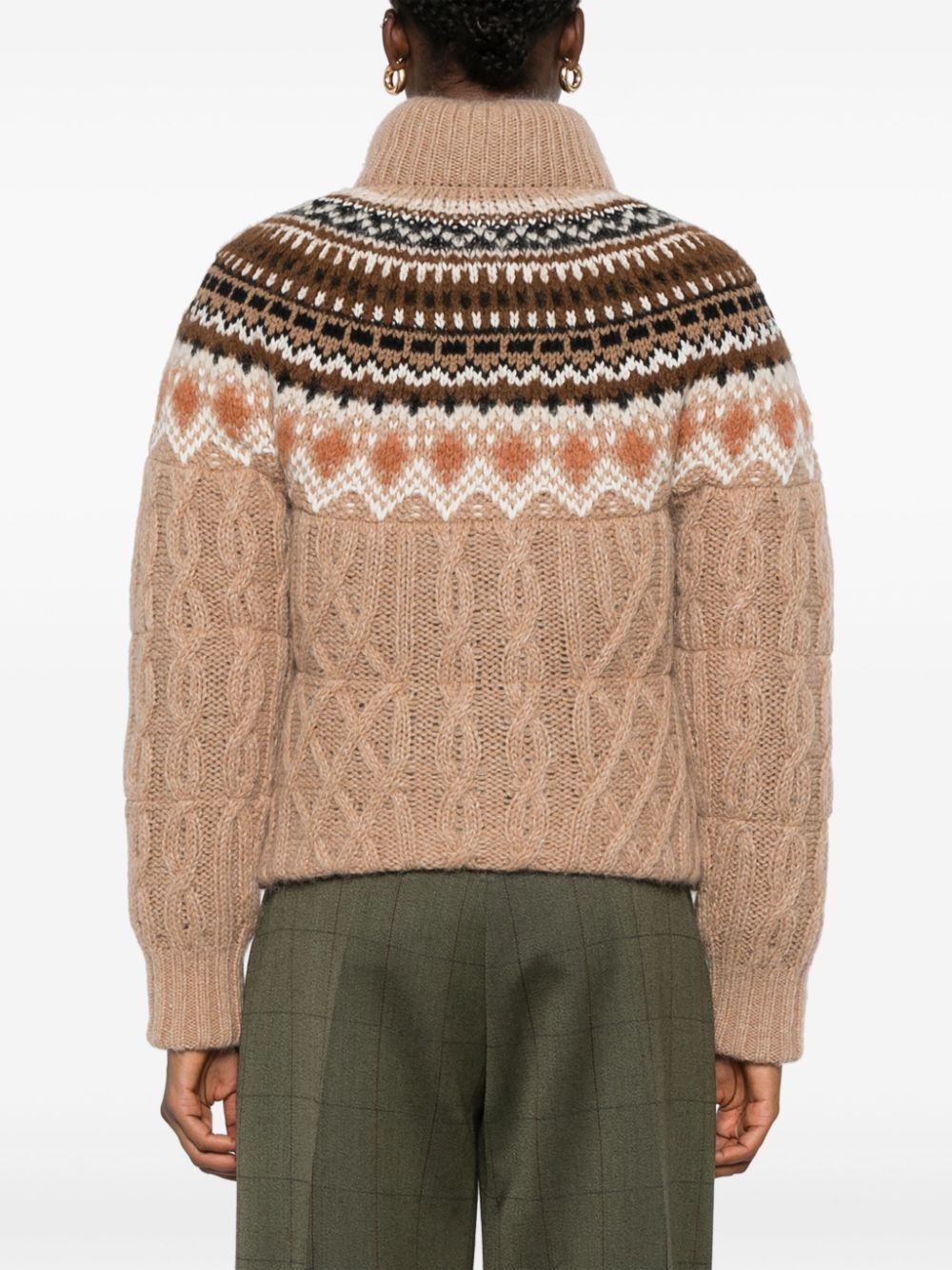 Moncler Grenoble patterned-jacquard puffer jacket - Image 4