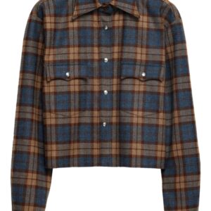 Prada  checked wool shirt