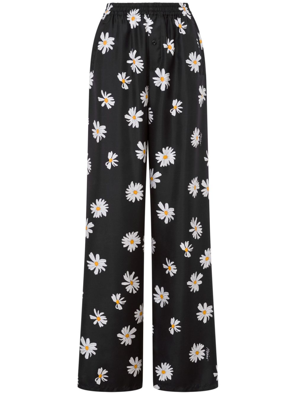 Moschino daisy-print trousers