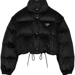 Prada convertible cropped puffer jacket