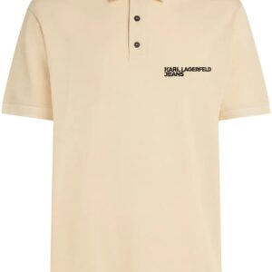 Karl Lagerfeld Jeans logo-embroidered polo shirt