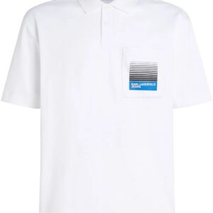 Karl Lagerfeld Jeans logo-print-pocket polo shirt