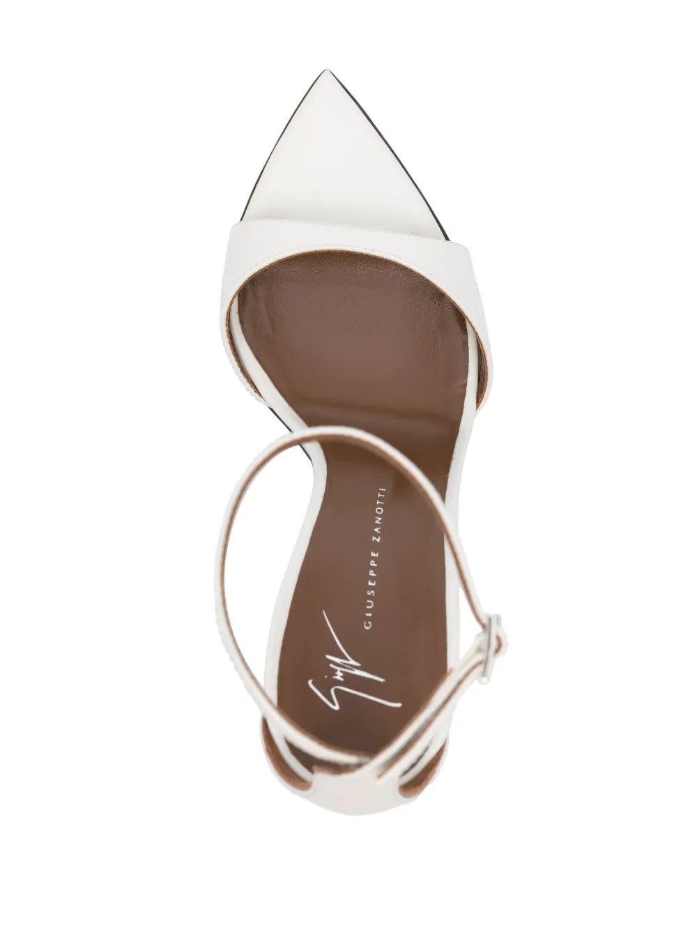 Giuseppe Zanotti 105mm Intriigo white sandals - Image 4
