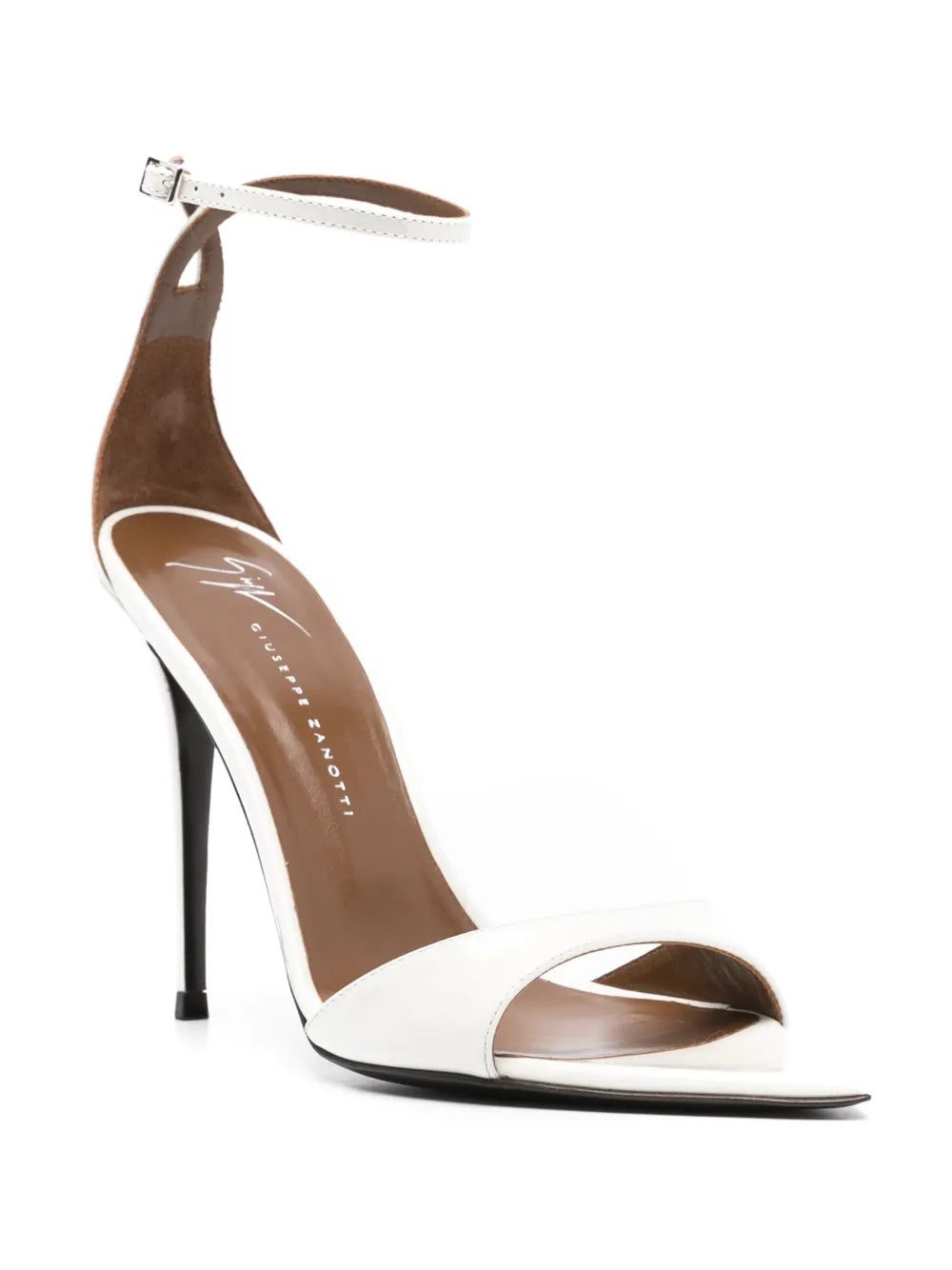 Giuseppe Zanotti 105mm Intriigo white sandals - Image 2