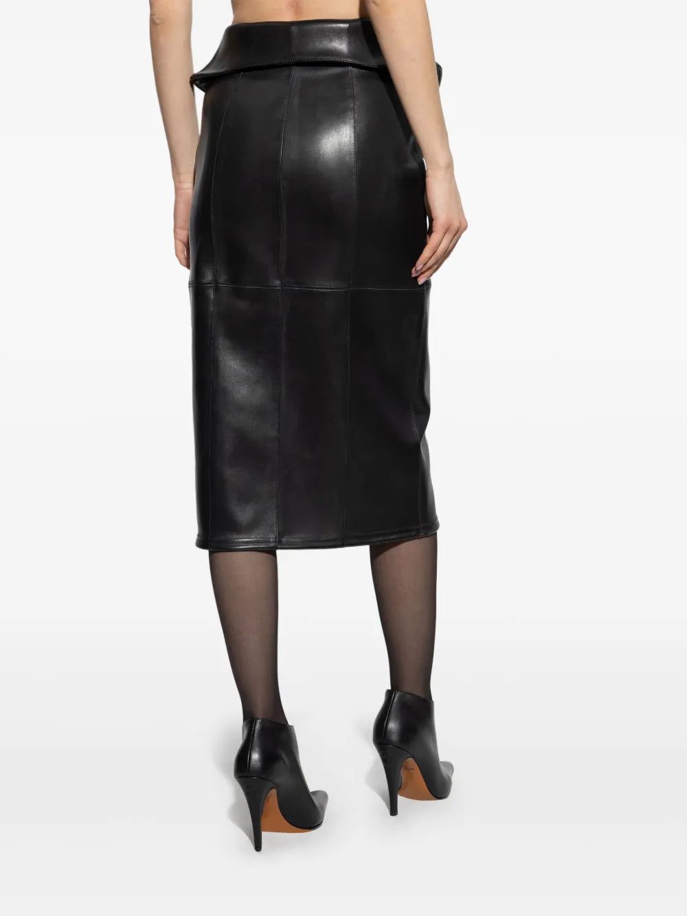 Alexander McQueen leather pencil skirt - Image 4