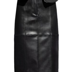 Alexander McQueen  leather pencil skirt
