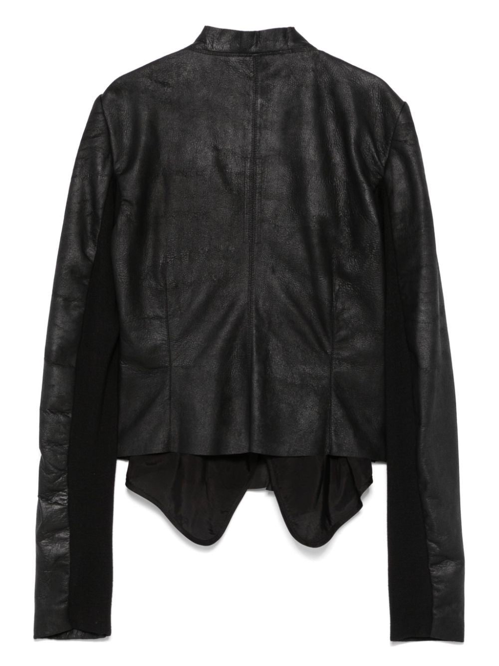 Rick Owens leather biker jacket - Image 2
