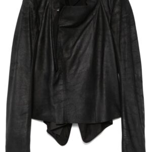 Rick Owens leather biker jacket