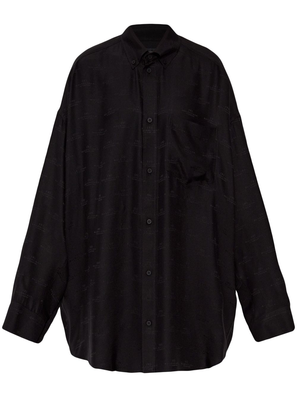 Balenciaga logo-print shirt