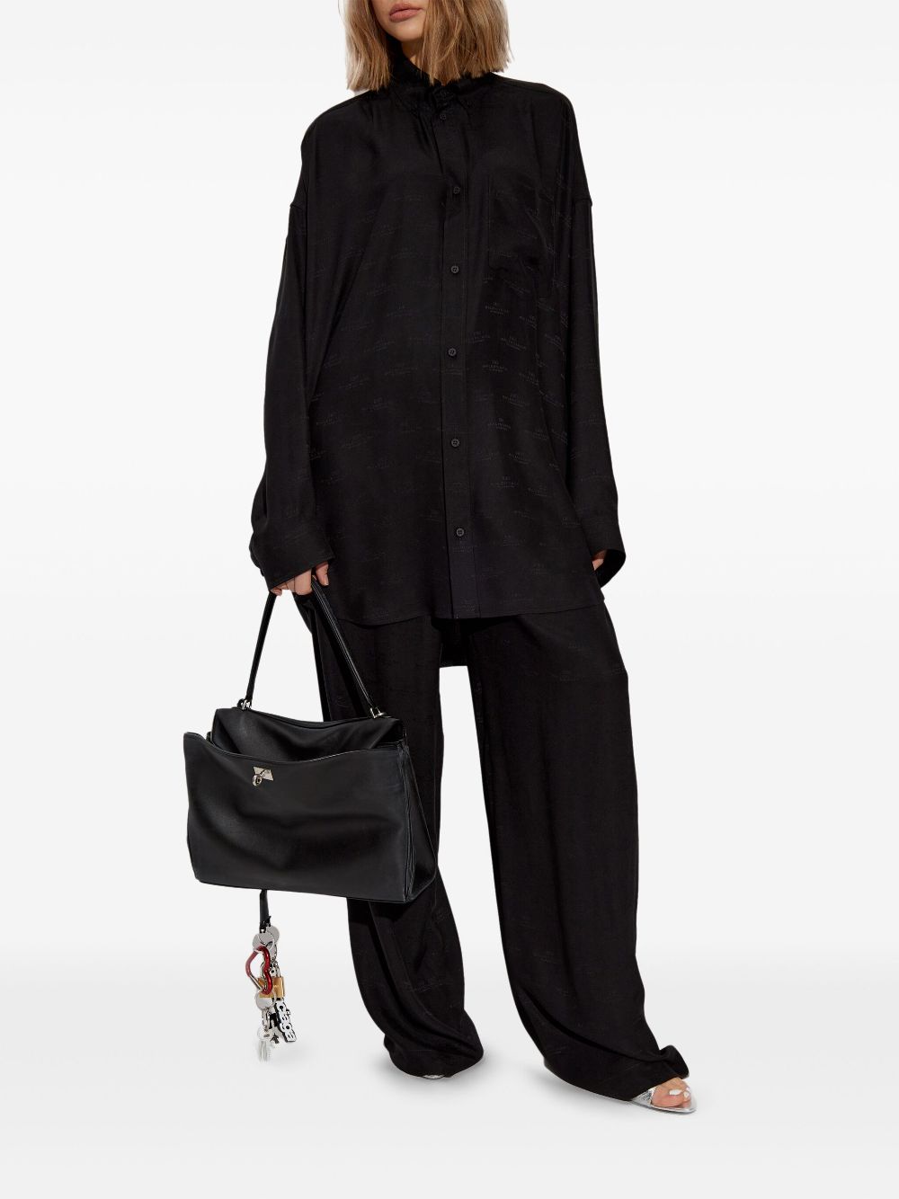 Balenciaga logo-print shirt - Image 2