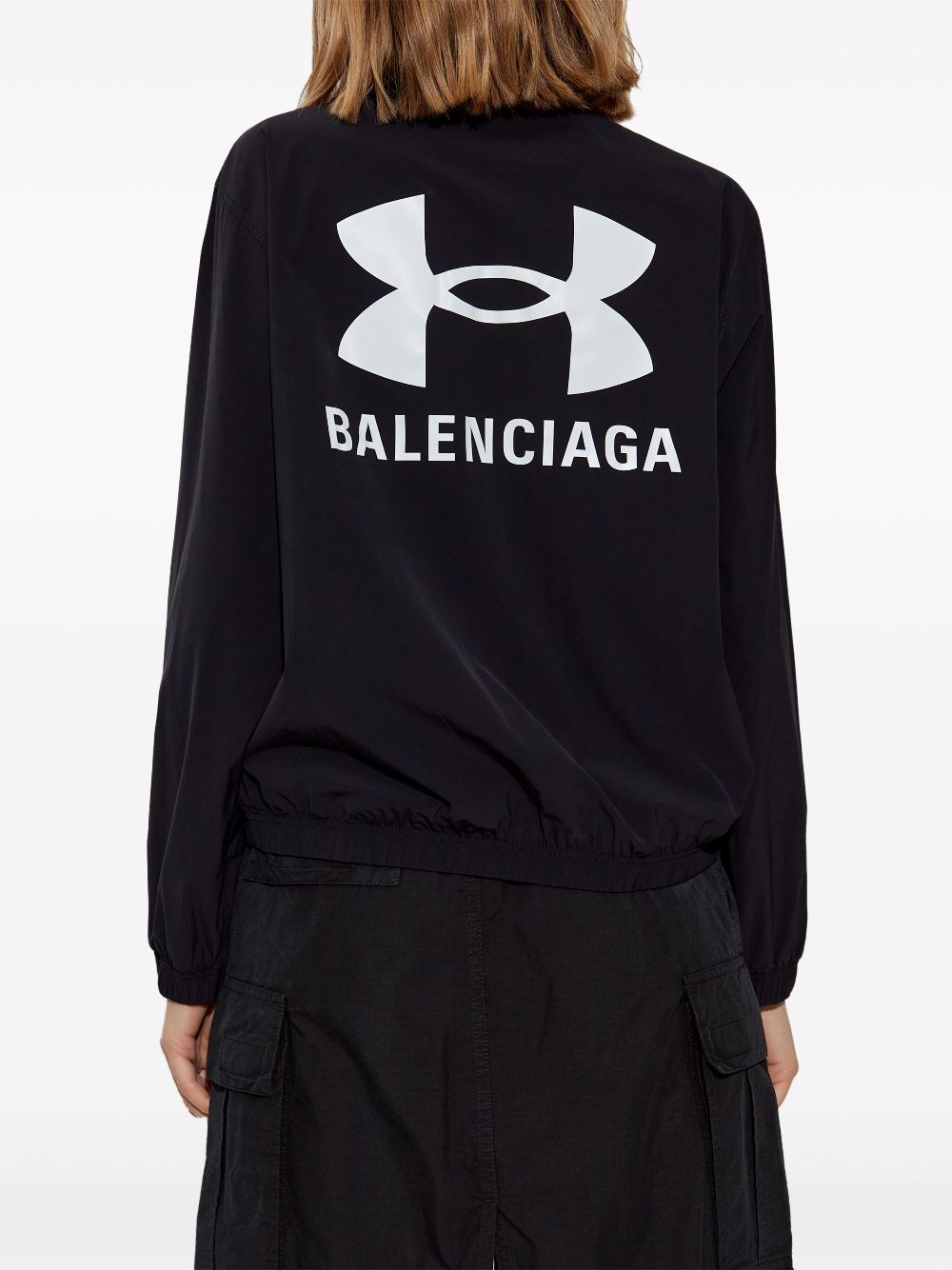 Balenciaga logo-print jacket - Image 4