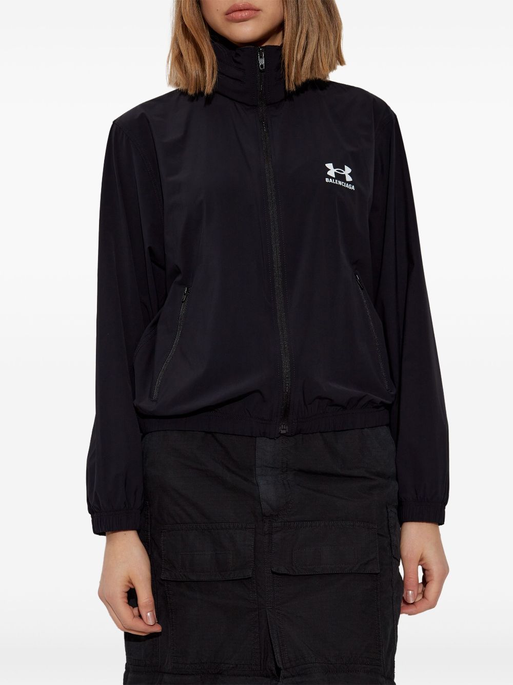 Balenciaga logo-print jacket - Image 3