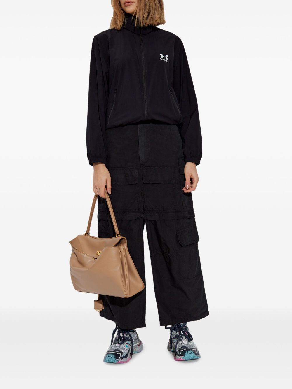 Balenciaga logo-print jacket - Image 2