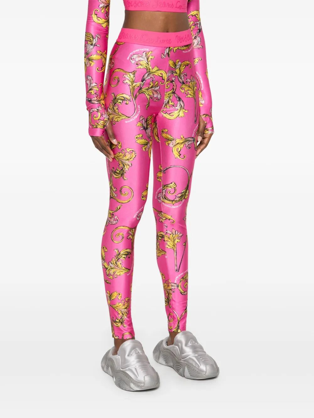 Versace Jeans Couture Barocco-print leggings - Image 3