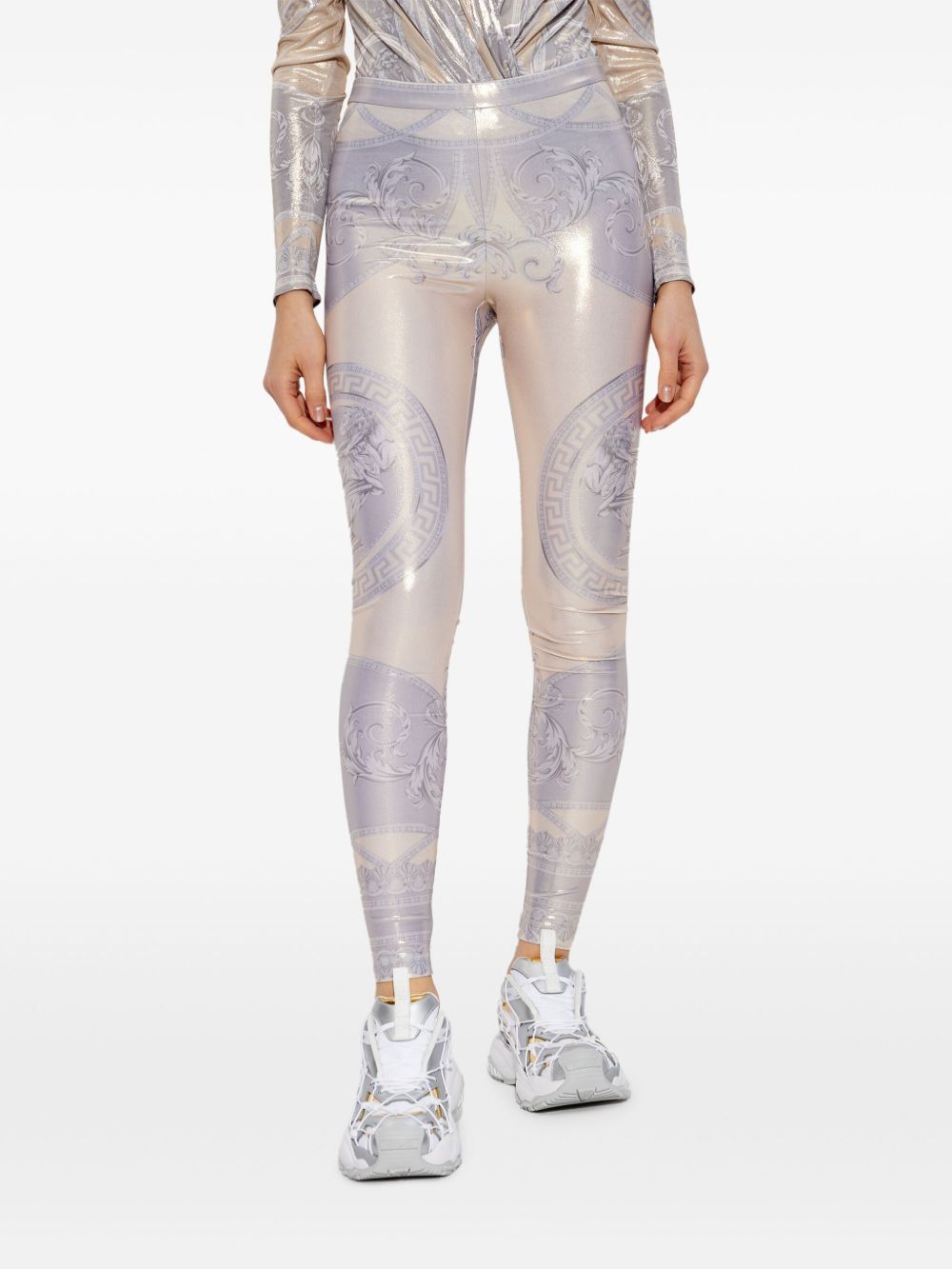 Versace La Coupe des Dieux-print leggings - Image 3