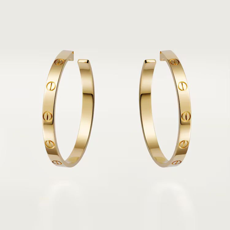 Cartier LOVE hoop earrings, large model