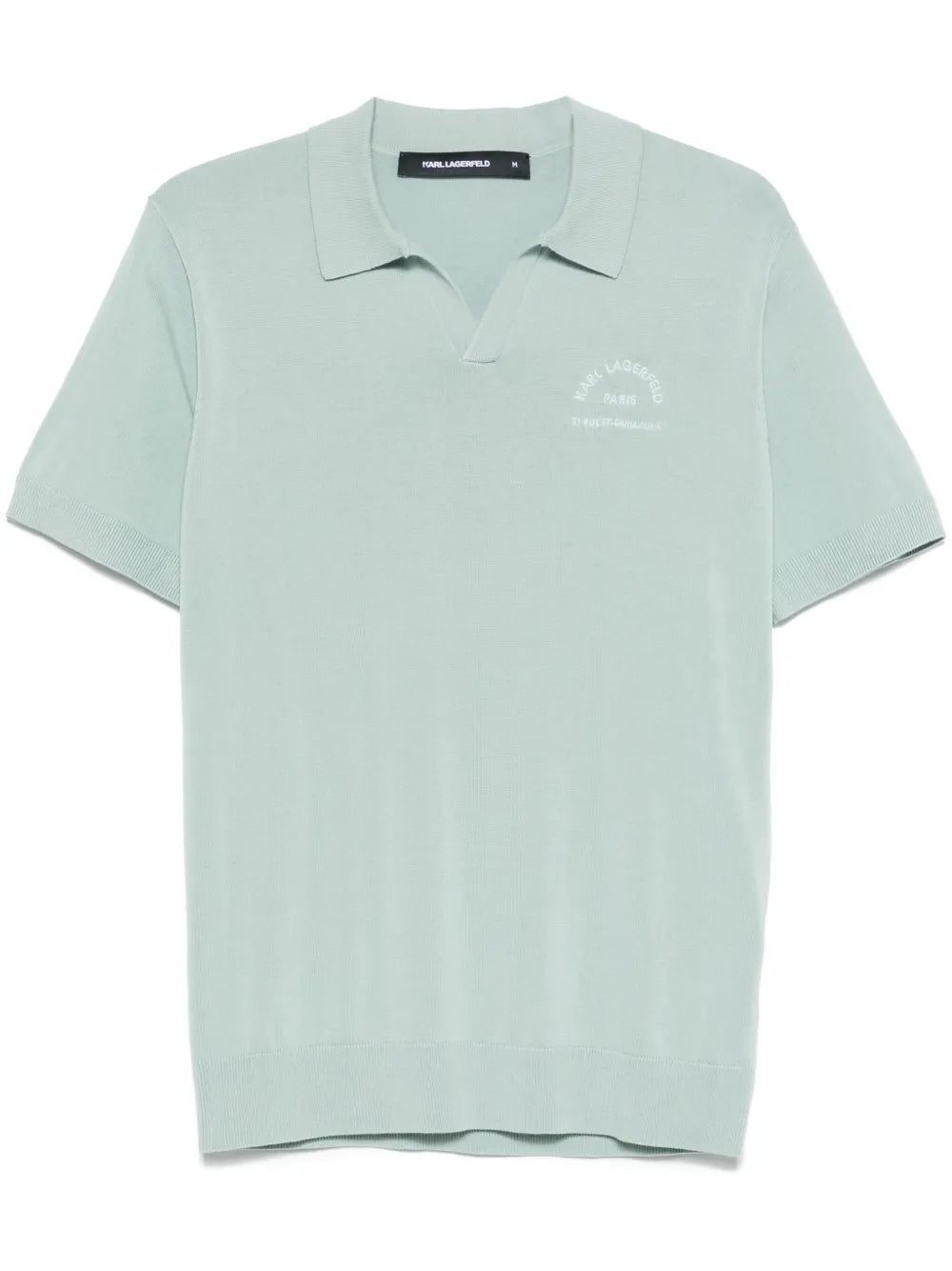 Karl Lagerfeld logo-embroidered polo shirt