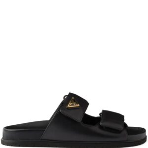 Prada  touch-strap leather sandals