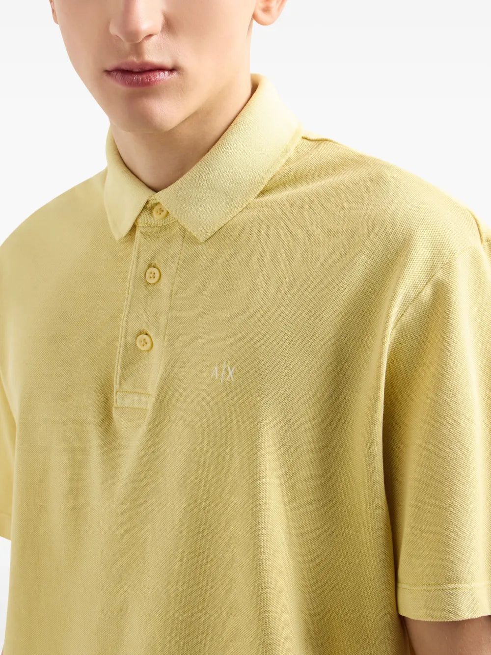 Armani Exchange logo-embroidered polo shirt - Image 4