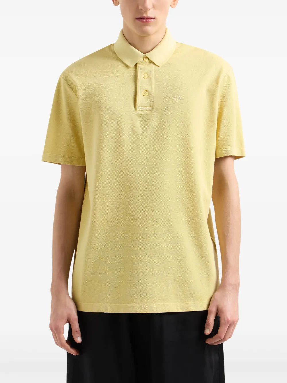 Armani Exchange logo-embroidered polo shirt - Image 2