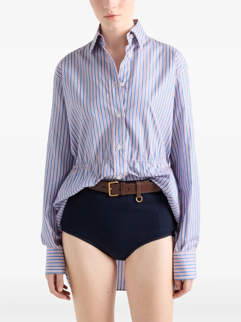 Prada striped poplin shirt - Image 4