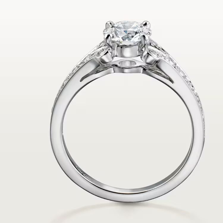 Cartier Ballerine solitaire, brilliant-cut diamond, paved - Image 4